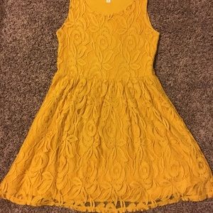 Yellow Anthropologie sundress